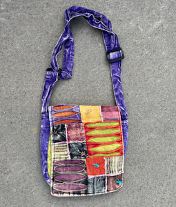 Handmade Hippie Cross Body Bag, Travel Sling Bag, Vegan Passport Bag, Travel Cute Purse, Hippie Shoulder Bag, Fair Trade