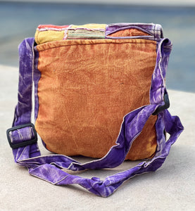 Handmade Hippie Cross Body Bag, Travel Sling Bag, Vegan Passport Bag, Travel Cute Purse, Hippie Shoulder Bag, Fair Trade