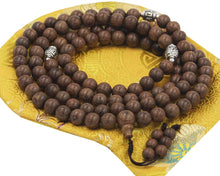 Load image into Gallery viewer, Tibetan Buddhist Meditation 108 Beads Nyatoh Wood MALA for Compassion (Nyatohwood) - DharmaObjects