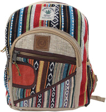 Load image into Gallery viewer, Handmade Natural Hemp Nepal Backpack Purse for Women &amp; Girls Small Lightweight Daypack (DAYPACK4) - DharmaObjects