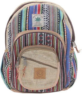 Handmade Natural Hemp Nepal Backpack Purse for Women & Girls Small Lightweight Daypack (DAYPACK1) - DharmaObjects