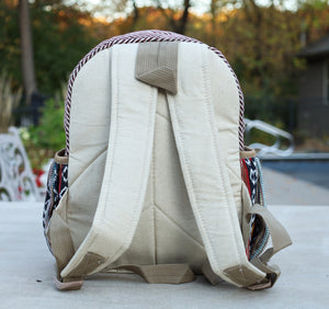 KayJayStyles Handmade Natural Hemp Nepal Backpack Purse for Women & Girls Small Lightweight Daypack