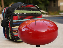 Load image into Gallery viewer, Steel Tongue Drum 11 Notes 12 Inches Tank Drum, Handpan Drum, Chakra Drum, Percussion with Padded Travel Bag, Mallets and More