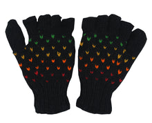 Load image into Gallery viewer, Hand Knit 100% Wool Convertible Finger less Mittens Glove Nepal - DharmaObjects