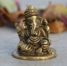 Load image into Gallery viewer, Ganesh Ganesha Ganpati Statue Hindu Elephant God of Success Solid Brass