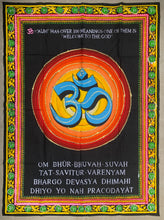 Load image into Gallery viewer, Hindu Om Tapestry Wall Decor Hanging 30 X 43 Inches