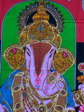 Load image into Gallery viewer, Lord Ganesh Ganesha Tapestry Wall Hanging Decor 30&quot; X 43”
