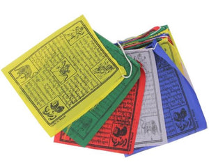 Tibetan Buddhist Prayer Flags Indoor Outdoor Wind Horse Prayer Flags - Pack of 25 Flags